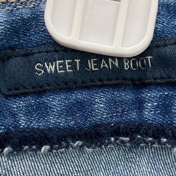 Lucky brand blue jeans, 4/27 ankle sweet Jean boot western wear - Picture 6 of 7